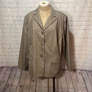 Zarr Collection Blazer tan size 20
